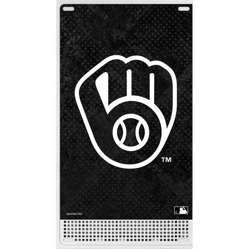 MLB Milwaukee Brewers Dark Wash Xbox Series S Console Skin